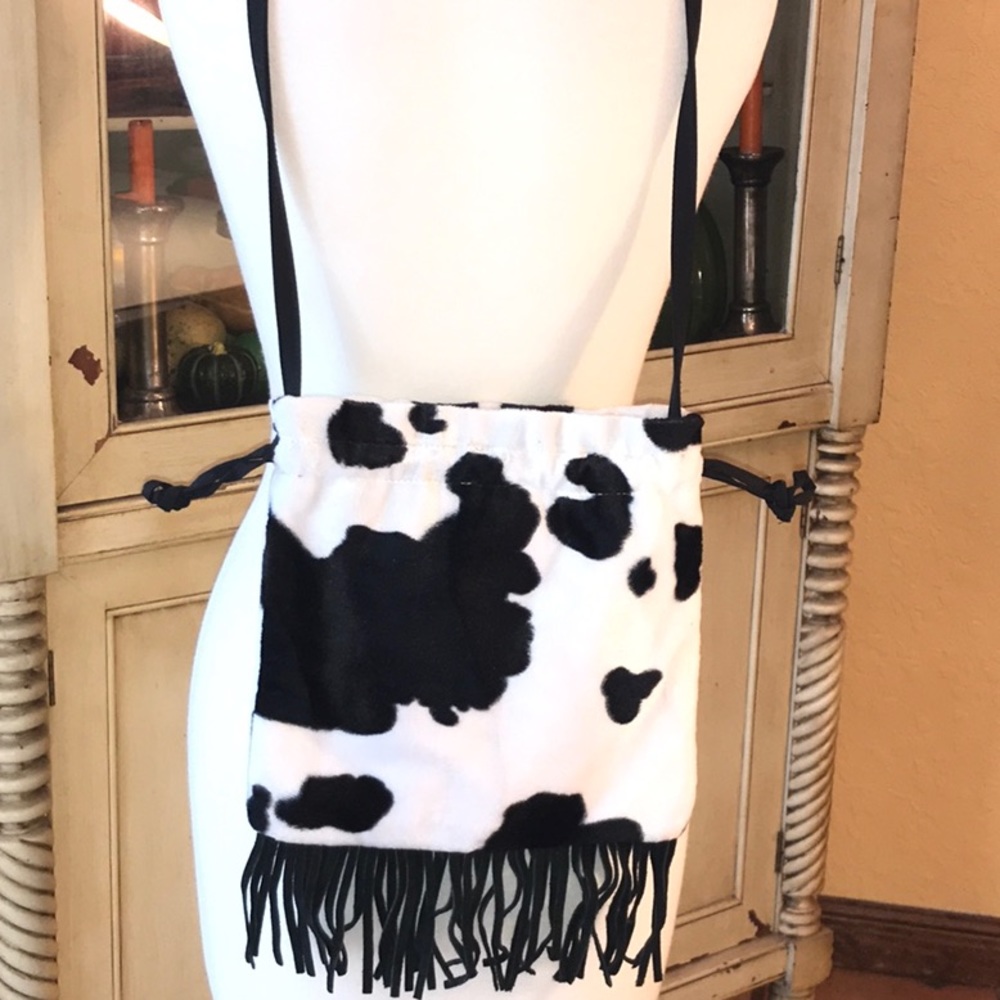 Cow print bag